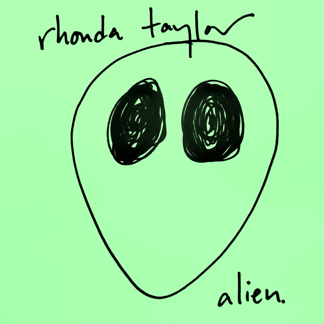 image of a alien with rhonda Taylor's name on the top