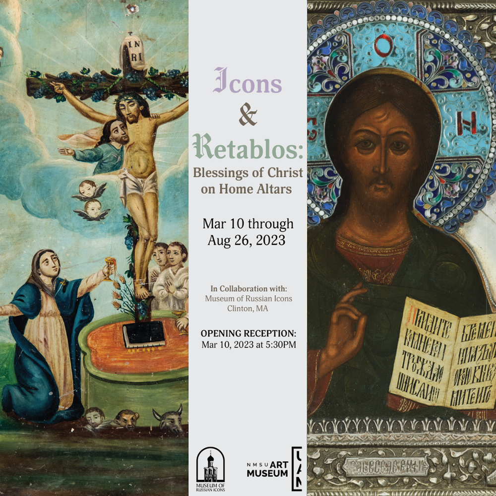 Icon and retablo's flyer