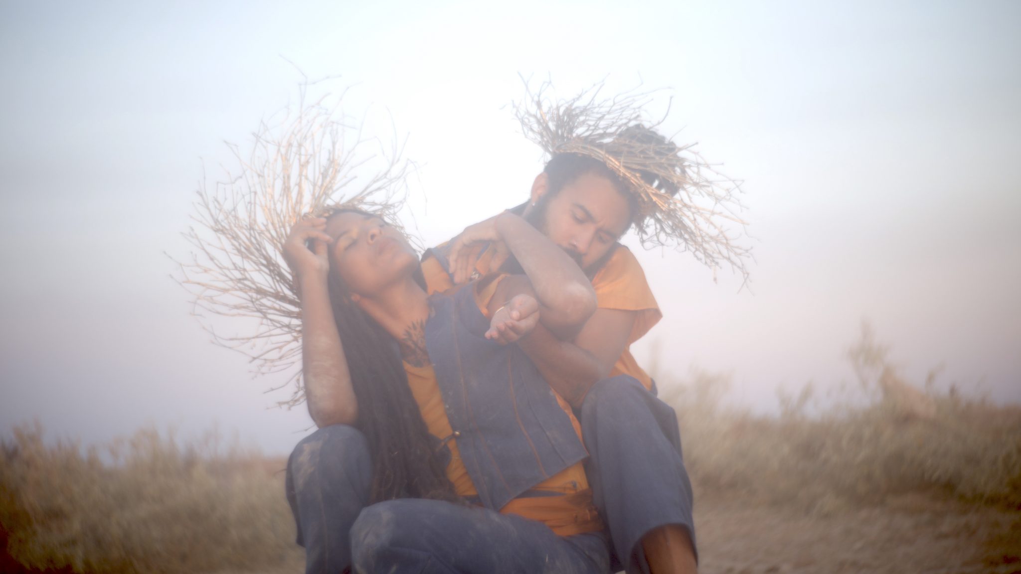 Nikesha Breeze and Miles Tokunow;  Stages of Tectonic Blackness: Blackdom (Still from performance), 2021. Photo credit: ©Monica Kennedy.